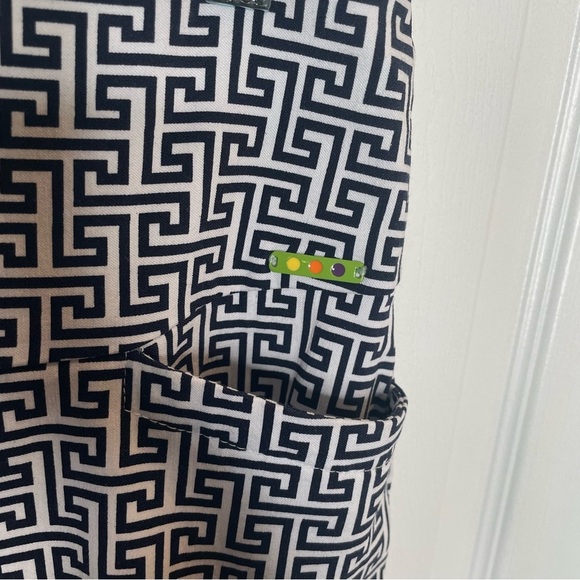 Swing Control Ankle Golf Pants Tummy Control Geometric Athleisure Greek Key 6 - Picture 7 of 13